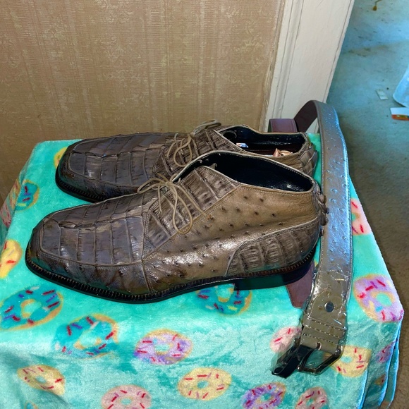 Mauri Hornback Ankle Boots with SZ 42 free belt - Picture 4 of 7